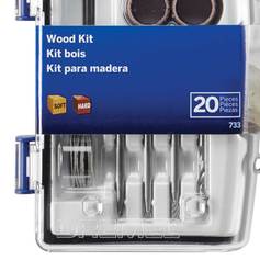 Kit de acessórios para micro retífica para madeira 20 peças - 733
