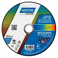 Disco de corte para multi materiais 115 x 1,0 x 22,33 mm - Multicorte