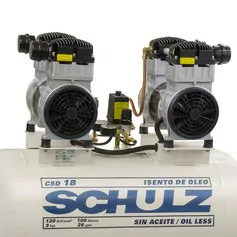 Compressor de ar odontológico 18 pés 100 litros 2 x 1,5 hp - CSD18/100