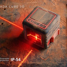 Nível a laser 3 linhas alcance de 20 metros com tripé e acessórios - Cube 3D Ultimate