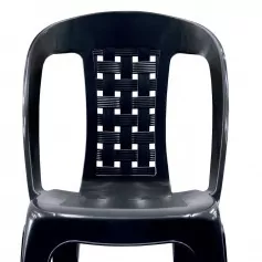 Cadeira plástica sem braço preta - Bistrô
