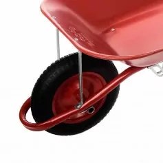 Carrinho de mão com caçamba metálica vermelho 45 litros - Gordini Soft