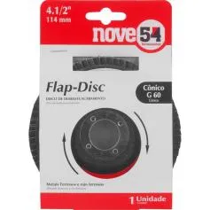 Disco de lixa flap disc flap-disc cônico 4.1/2" grão 60