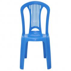 Cadeira plástica azul basic - Bistrô atlântida