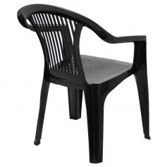 Cadeira em polipropileno preta - Guarapari
