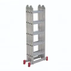 Escada multifuncional de alumínio 4 x 5 com 20 degraus 13 em 1 - ESC0294