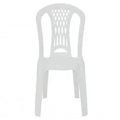 Cadeira plástica sem braços branca - Laguna