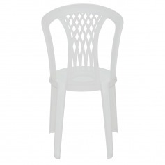 Cadeira plástica sem braços branca - Laguna