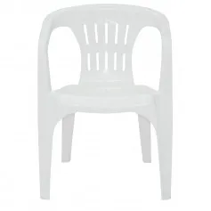 Cadeira plástica com braços branca - Atalaia