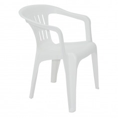 Cadeira plástica com braços branca - Atalaia