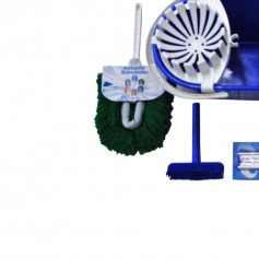Kit para limpeza mopinho com 7 peças azul