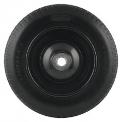 Roda completa com pneu maciço 1" x 8"