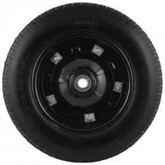 Roda completa com pneu maciço 3/4" x 8"