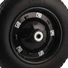 Roda completa com pneu maciço 3/4" x 8"