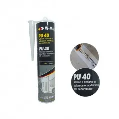 Adesivo selante PU para construção civil 400g - PU 40 W-MAX