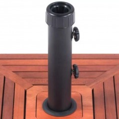 Base para guarda-sol e ombrelone com revestimento em madeira 25 kg