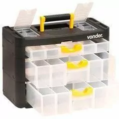 Organizador plástico com 2 compartimentos externos - OPV0400