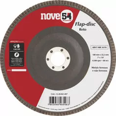 Disco de lixa flap disc reto 7" grão 120