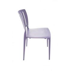 Cadeira de polipropileno e fibra de vidro lilás