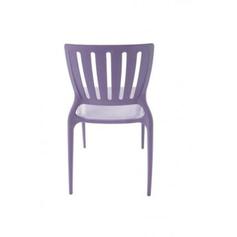 Cadeira de polipropileno e fibra de vidro lilás
